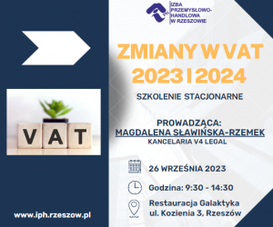 Read more about the article Zmiany w VAT 2023 i 2024