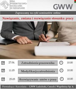 Read more about the article Cykl seminariów z Prawa pracy