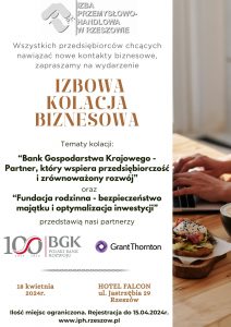 Read more about the article Izbowa Kolacja Biznesowa
