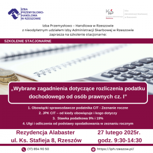 Read more about the article Wybrane zagadnienia dot. rozliczenia podatku dochodowego od osób prawnych cz. I