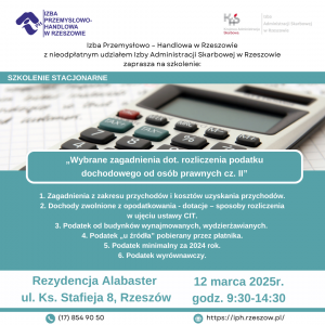 Read more about the article Wybrane zagadnienia dot. rozliczenia podatku dochodowego od osób prawnych cz. II