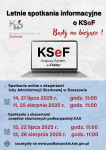 Read more about the article Letnie spotkania informacyjne o KSeF