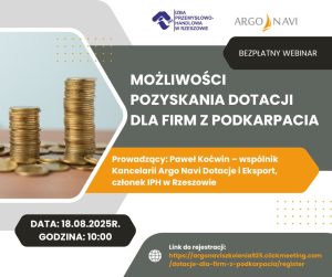 Read more about the article Możliwości pozyskania dotacji dla firm z Podkarpacia