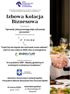 Read more about the article Izbowa Kolacja Biznesowa