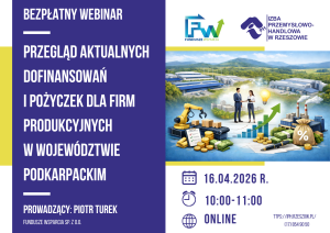 Read more about the article Przegląd aktualnych dofinansowań i pożyczek dla firm produkcyjnych w województwie Podkarpackim